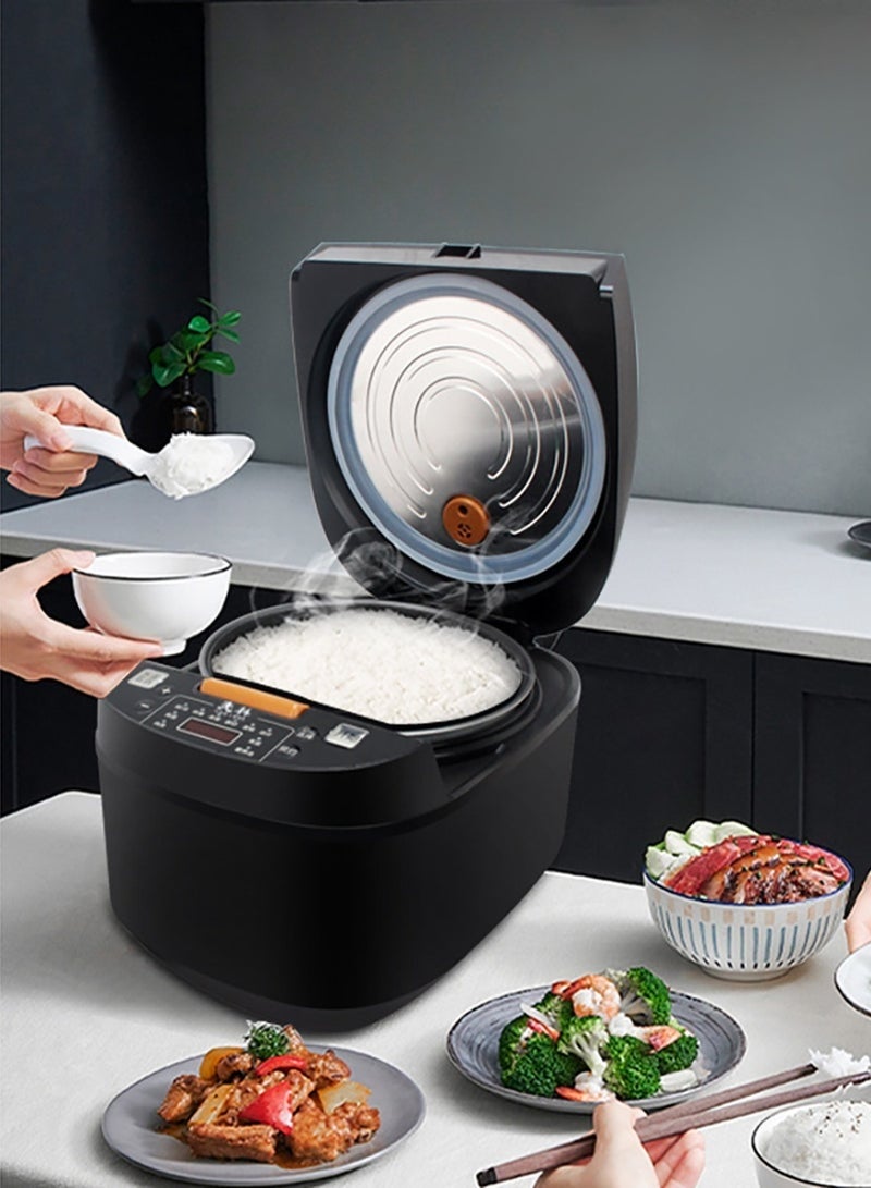 شظايا كريست جهاز طهي أرز كهربائي, طباخ متعدد الاستخدامات ذكي سعة 5 لتر للأرز, مؤقت تأخير 24 ساعة وميزة الحفاظ على الدفء مناسب لـ 3-8 أشخاص, للأرز والحساء واليخنة والكعك - Image 1